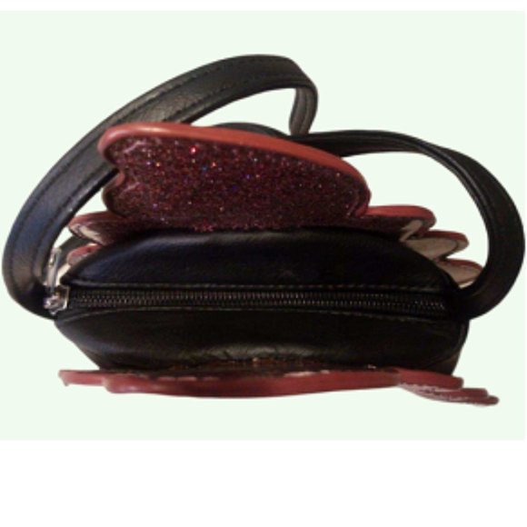 No Boundaries  Poop Emogi Glitter Sparkle Kiss Purse - Picture 6 of 6